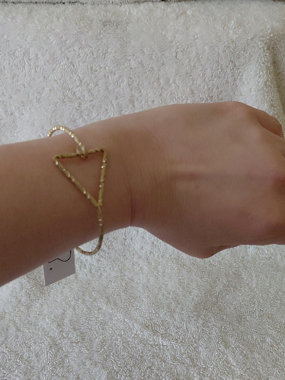 Bp Gold Open Triangle Chain Bracelet